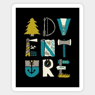 Adventure (for Dark Color) Sticker